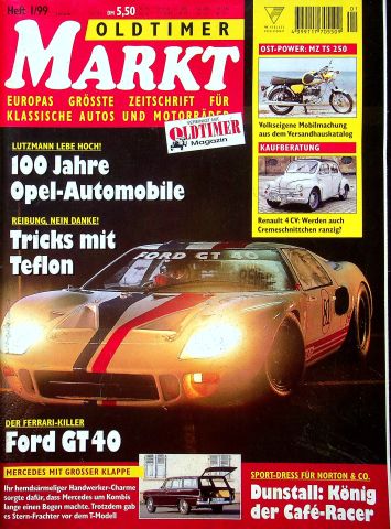Deckblatt Oldtimer Markt (01/1999)